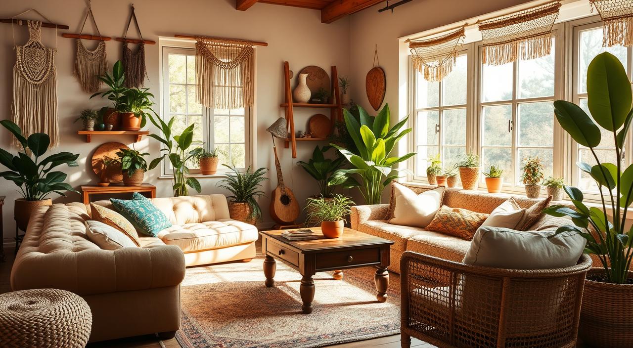 Dicas para Decorar Ambientes com Estilo Boho e Pouco Dinheiro
